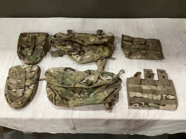 (25) Entrenching Tool Carriers, (58) M4 Three Mag Pouches & Assorted Items (25) Entrenching Tool Carriers, (58) M4 Three Mag Pouches & Assorted Items