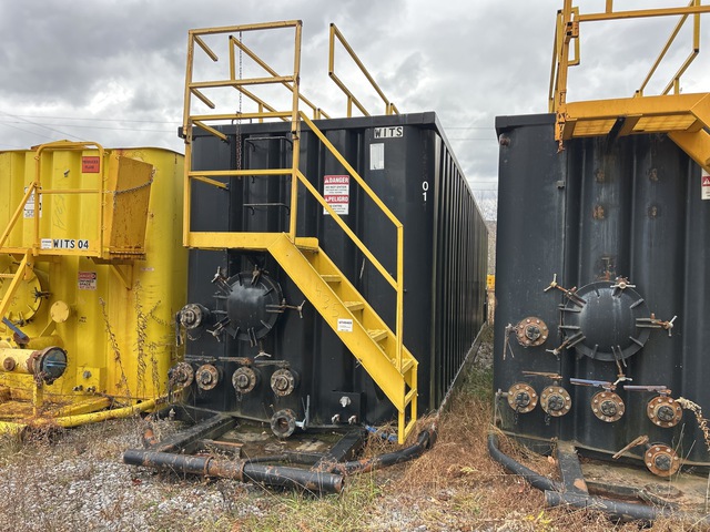Open Top Skid-Mounted Gas Buster Frac Tank Open Top Skid-Mounted Gas Buster Frac Tank
