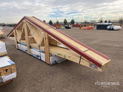 16 Ft x 24 Ft x 40 Ft : Pole Barn Package Storage Building (Unused)
