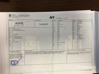 2012 John Deere 7260R 4WD Tractor