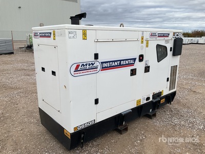 2022 JCB G65QS 58.7 kVA 65KVA Super Silent Skid Mounted Generator Set