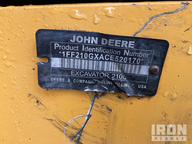 EXCAVADORA 2012 JOHN DEERE 210GLC