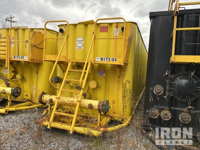 Flat Top Skid-Mounted Gas Buster Frac Tank