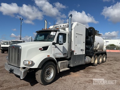 2023 Tornado Global Hydrovacs F4 Eco-Lite on 2024 Peterbilt 567 8x6 Vacuum Excavator Truck