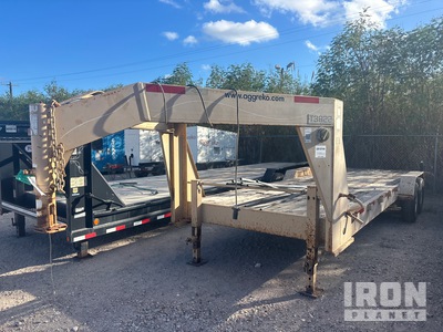 2011 (unverified) ABU Bish's Trailer Sales 24 ft T/A Gooseneck Flatbed Trailer