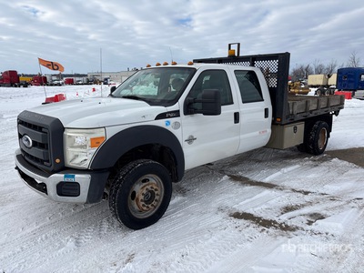2012 Ford F-450 XL 4x4 Crew Cab Flatbed Truck