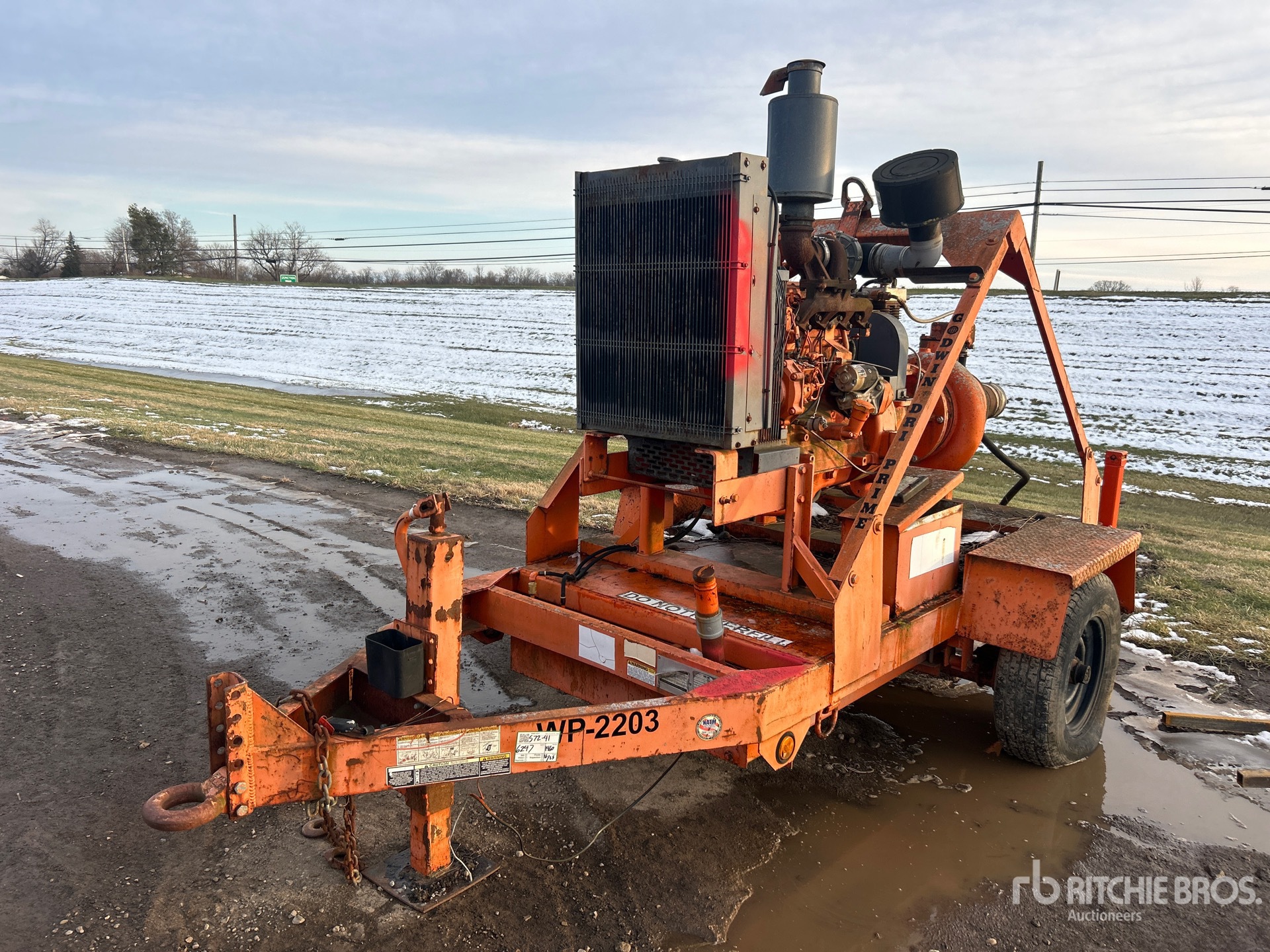 2008 Godwin Pumps CD150M Trailer-Mounted Water Pump