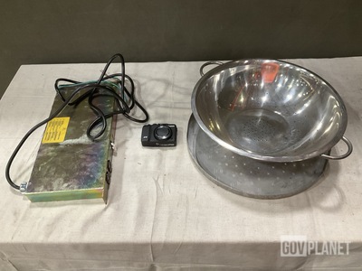 (1) Camera, (17) Assorted Pans, (1) Power Supply & Assorted Items