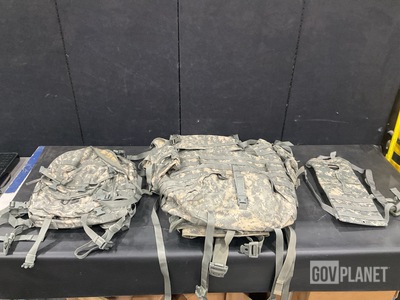 (62) Assault Packs, (35) Hydration System Carriers & Assorted Items