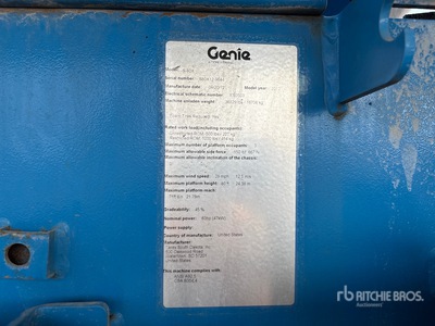 2012 Genie S-80X 4WD Diesel Nacelle Télescopique