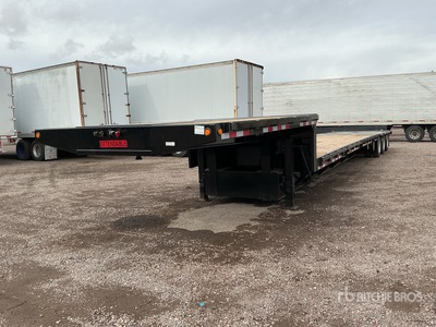 2014 Pratt FDE53723A-RT 90000 lb Tri/A Step Deck Oilfield Trailer