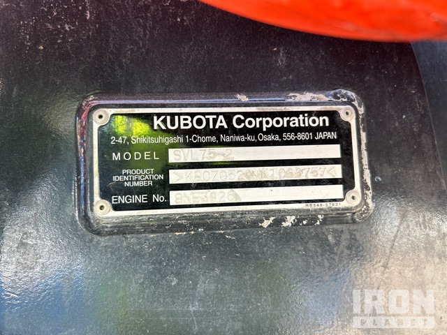 MINI CARGADOR SOBRE ORUGAS 2022 KUBOTA SVL752W