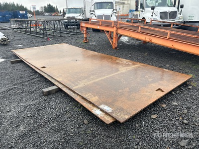 Quantity of (2) 8 ft x 20 ft (1 in Thick) ألواح الصلب