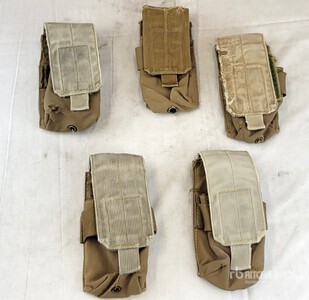 (120) USMC Coyote M4/M16 Double-Single Mag Pouch