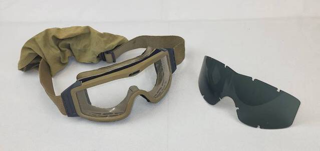(50) ESS Coyote Terrain Goggles w/ Clear & Dark Lens & Carrying Case