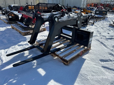 2025 GIYI GY-FC59 59 in Skid Steer Fork Clamp Divers - Accessoires pour chargeuse à différentiel - Fits GIYI FC59 (Unused)