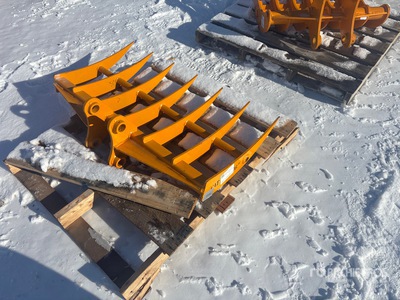 2025 GIYI 46 in Râteau d'excavatrice - Fits CAT 305 (Unused)