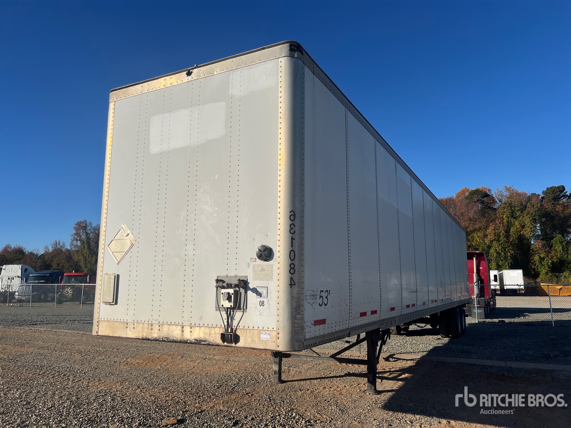2011 Wabash DVCVHPC 53 ft x 102 in T/A Van Trailer