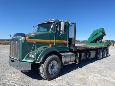 2008 Palfinger PK32080 17000 lb Knuckle Boom on 2009 Kenworth T800 6x4 Camion con Grua / Boom Truck