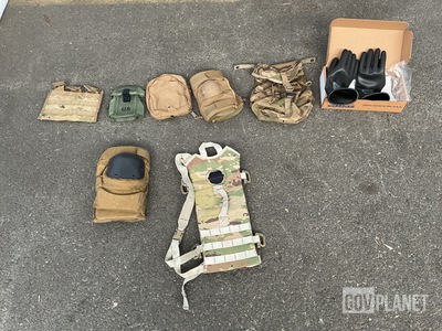 (90) Hydration System Carriers, (15) Pairs of Electrical Gloves & Assorted Items