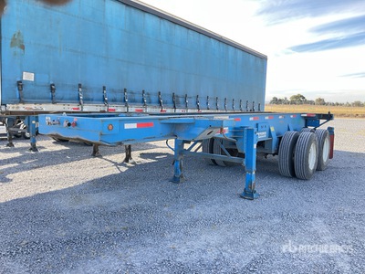 2020 De Lucio 20 ft T/A Remolque Portacontenedor / Container Trailer