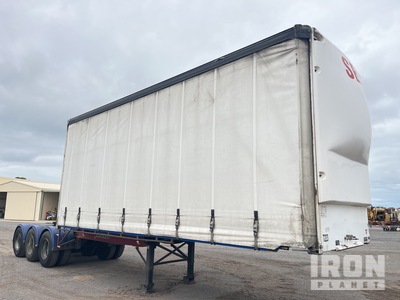 2008 Vawdrey 7.2 m Tri/A B-Double Lead Curtain Side Trailer