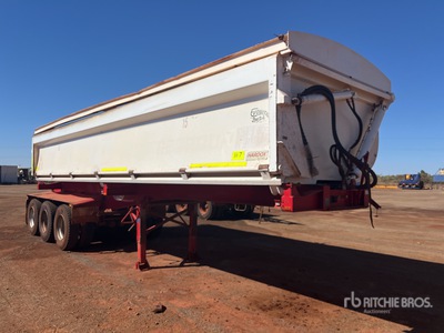 2021 Bruce Rock Engineering 8.5 m Tri/A Side Dump Trailer