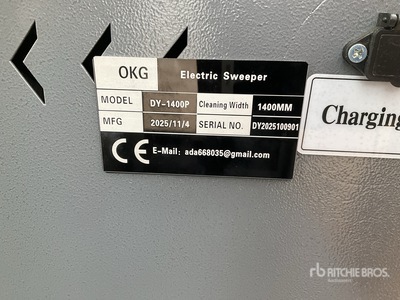 2025 OKG DY-1400P Sweeper Truck Sweeper Truck (Unused)
