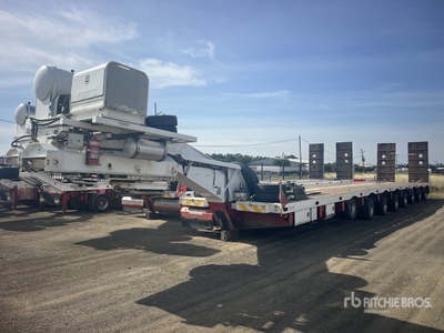 2008 Drake 8 Rows of 8 Hydraulic Widening Lowboy Trailer