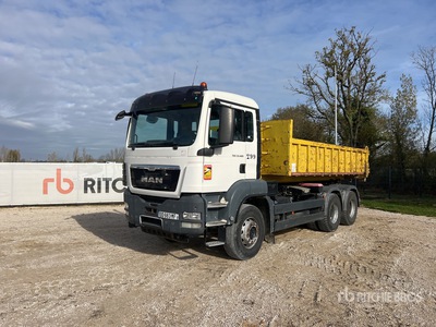 2014 MAN TGS33.480 6x4 Crew Cab 6x4 Camion Polybenne Camión rodante