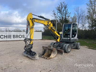 2019 Wacker Neuson EW65 Pelle Sur Pneus Wheel Excavator