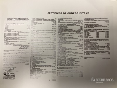 2020 Goupil G4M Electric Utility Vehicle