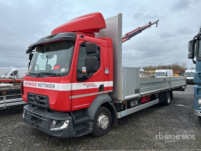 2015 Maxilift 270L D.3E 988 kg Straight Boom on Renault D12.240 4x2 Flatbed Truck with Crane