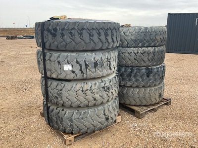 Quantity of (8) Continental 14.00R20 Räder