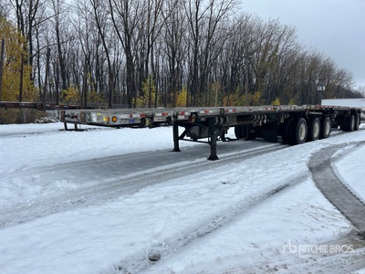 2005 Manac 28 ft Tri/A Super B-Train Lead Flatbed Trailer