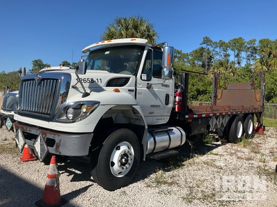 2011 International 7400 Work Star 6x4 Flatbed Truck