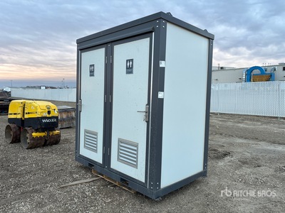 6 ft 9 in x 4 ft 3 in 2 Person Skid-Mounted Portable Toilet