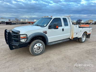 2008 Ford F-550 XL 4x4 Extended Cab Flatbed Truck