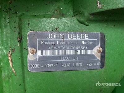 1998 John Deere 8760 Tractor agrícola articulado