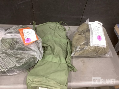 (4) Pairs of Coveralls, (123) Duffel Bags, (15) Clothing Bags & Assorted Items