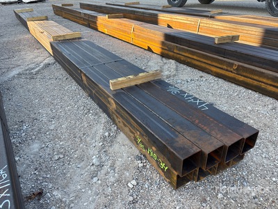 Quantity of (8) 4 in x 4 in x 3/16 in x 23 ft Square Tubing