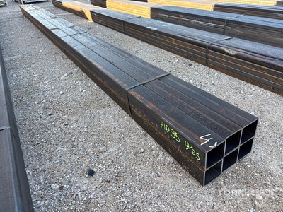 Quantity of (6) 4 in x 4 in x 1/4 in x 20 ft Square Tubing