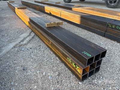 Quantity of (9) 3-1/2 in x 3-1/2 in x 3/16 in x 23 ft Square Tubing