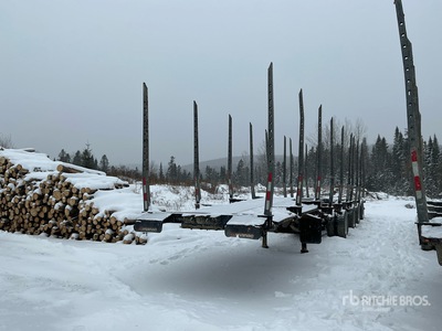 2022 Manac 51 ft Quad/A Turntable Convertible Log Trailer