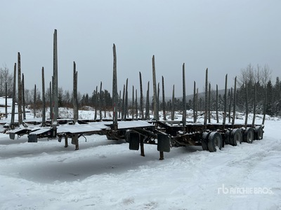 2022 Manac 51 ft Quad/A Turntable Convertible Log Trailer