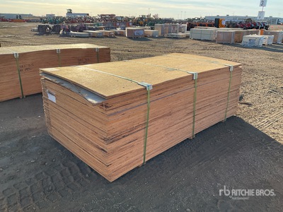 Quantity of (80) 3/8" 4x8 CSP/DFP No Stamp Plywood (Unused)