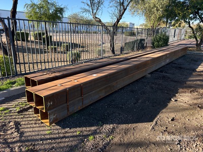 Quantity of (8) 36' X 10" Square Steel Divers - Magasin, entrepôt, consommateur