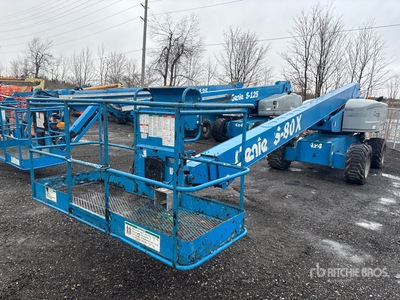 2014 Genie S-80X 4WD Diesel Plataforma Elevadora Telescópica