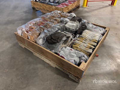 Quantity of (217) Pairs of leather Work Gloves (Unused)