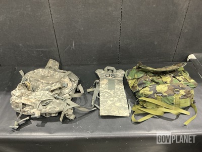 (22) Assault Packs, (62) Hydration System Carriers & Assorted Items